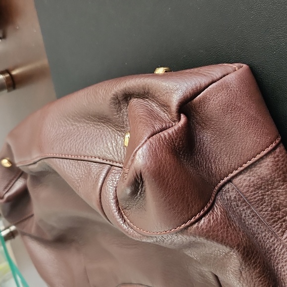 B. Makowski Brown large leather handbag - Picture 12 of 16